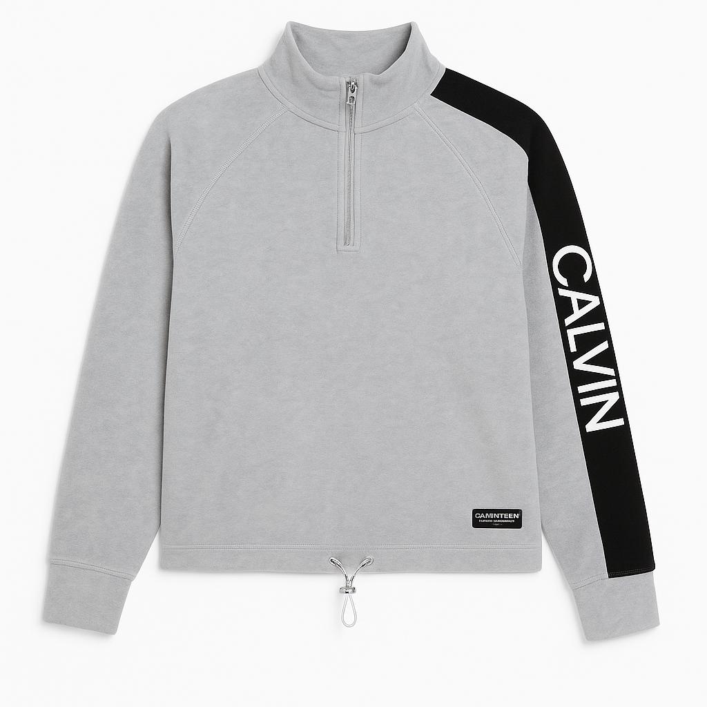 ck cropped quarter zipper for women