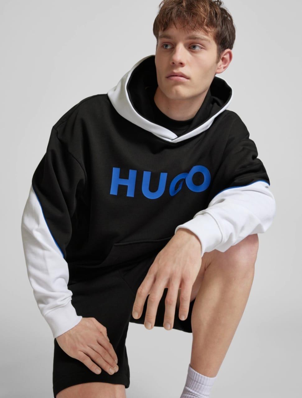 2Hugo Boss Hoodies white and black line blue =1499