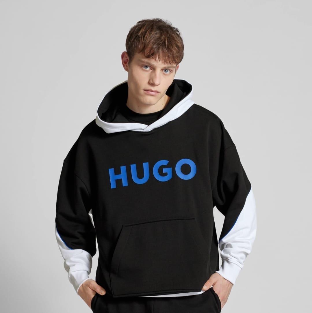 2Hugo Boss Hoodies white and black line blue =1499